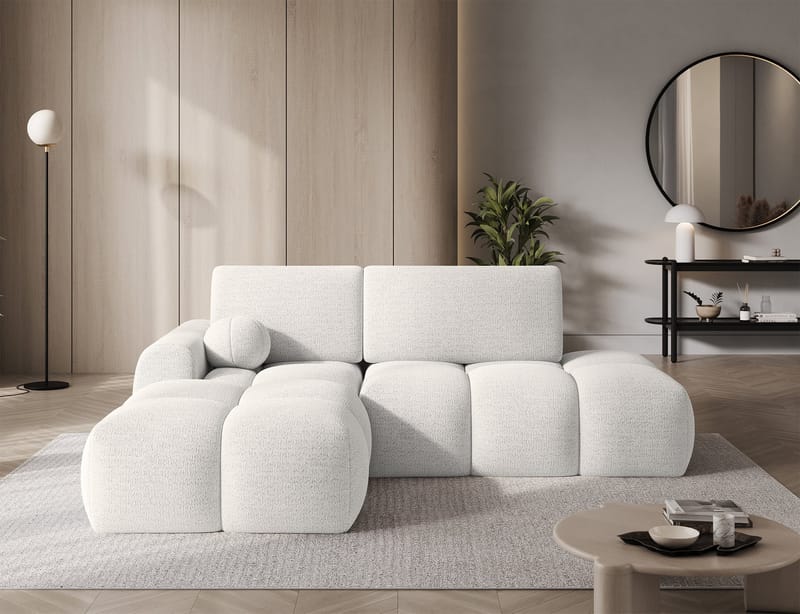 Vittario 3-sits Bubblig Bäddsoffa med Divan och förvaring Vänster - Royal 01 - Möbler - Vardagsrum - Bäddsoffor - Hörnbäddsoffa