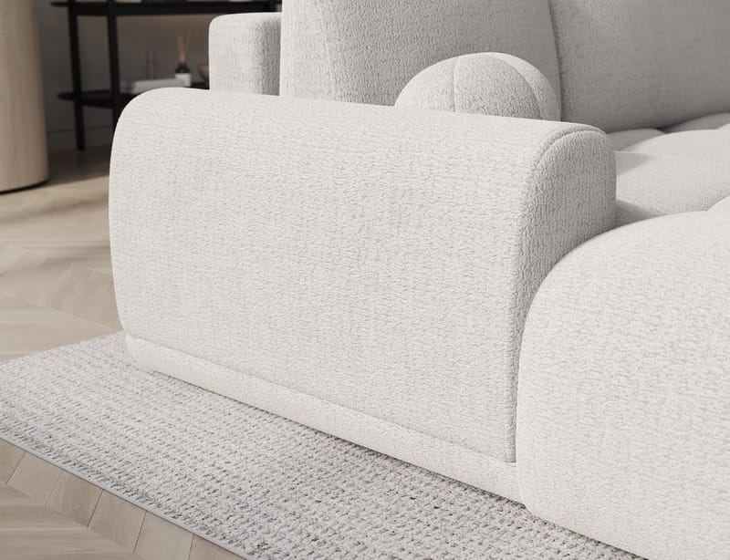 Vittario 3-sits Bubblig Bäddsoffa med Divan och förvaring Vänster - Royal 01 - Möbler - Vardagsrum - Bäddsoffor - Hörnbäddsoffa