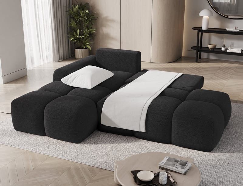 Vittario 3-sits Bubblig Bäddsoffa med Divan och förvaring Vänster - Royal 05 - Möbler - Vardagsrum - Bäddsoffor