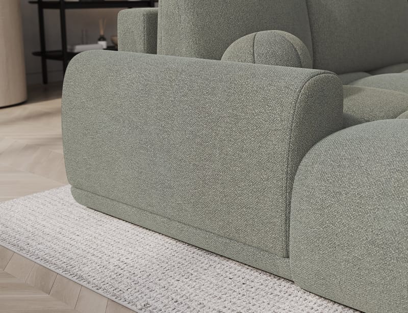 Vittario 3-sits Bubblig Bäddsoffa med Divan och förvaring Vänster - Xillar 100 - Möbler - Vardagsrum - Bäddsoffor