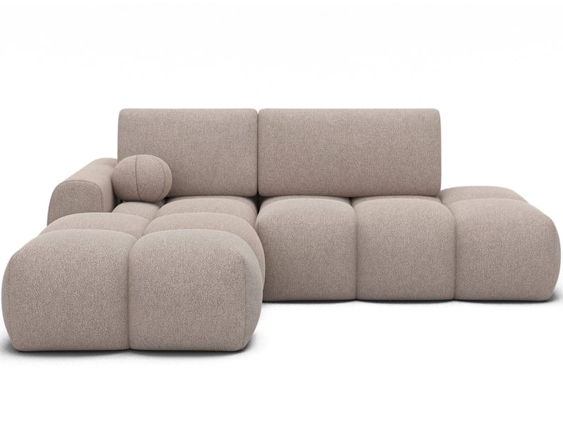 Vittario 3-sits Bubblig Bäddsoffa med Divan och förvaring Vänster - Xillar 20 - Möbler - Vardagsrum - Bäddsoffor - Hörnbäddsoffa