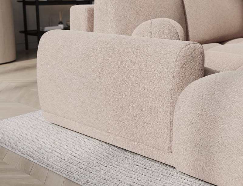 Vittario 3-sits Bubblig Bäddsoffa med Divan och förvaring Vänster - Xillar 20 - Möbler - Vardagsrum - Bäddsoffor - Hörnbäddsoffa