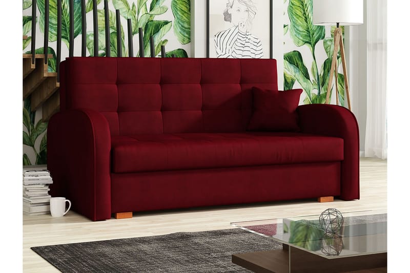 Viva Bäddsoffa 153x98x85 cm - Röd - Möbler - Vardagsrum - Bäddsoffor