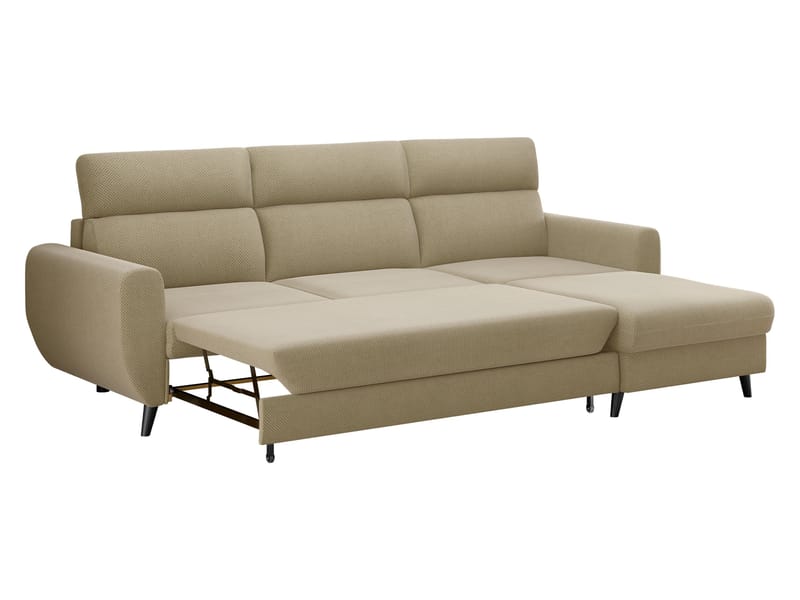 Vylon 3-sits Bäddsoffa med divan - beige - Möbler - Vardagsrum - Bäddsoffor - Hörnbäddsoffa