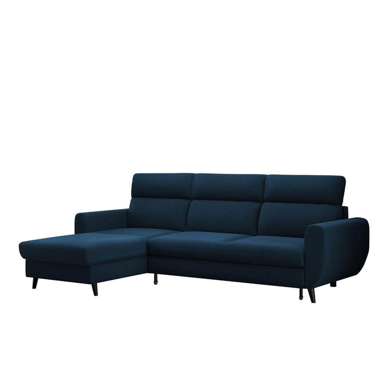 Vylon 3-sits Bäddsoffa med divan - Blå - Möbler - Vardagsrum - Bäddsoffor - Hörnbäddsoffa