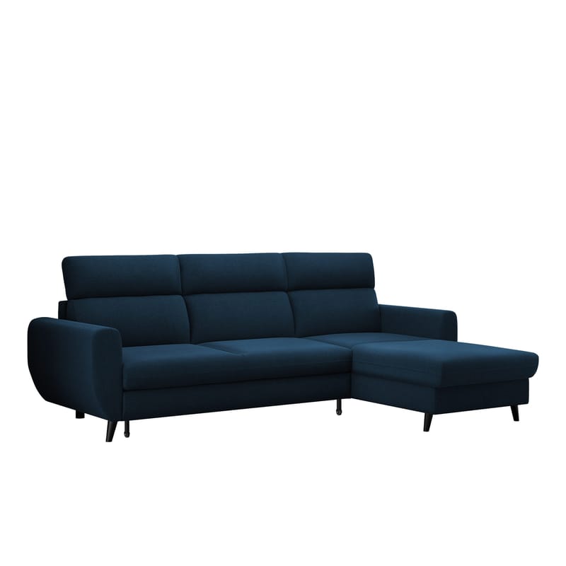 Vylon 3-sits Bäddsoffa med divan, Blå