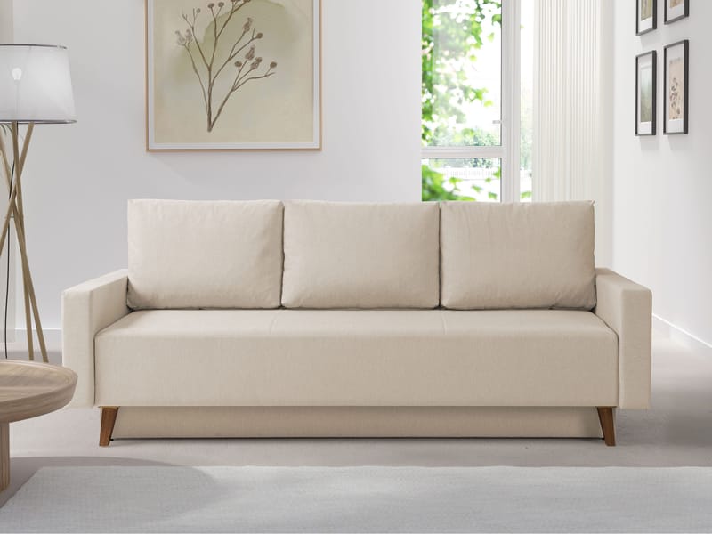 Waldsten 3-sits Bäddsoffa - Beige - Möbler - Vardagsrum - Bäddsoffor