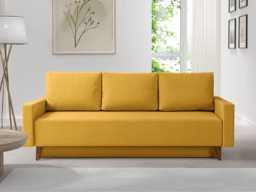 Waldsten 3-sits Bäddsoffa - Gul - Möbler - Vardagsrum - Bäddsoffor