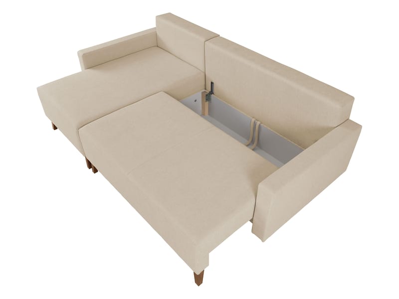 Waldsten 3-sits Bäddsoffa med Divan - Mörkgrön - Möbler - Vardagsrum - Bäddsoffor - Hörnbäddsoffa