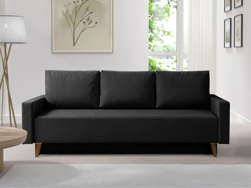 Waldsten 3-sits Bäddsoffa - Svart - Möbler - Vardagsrum - Bäddsoffor
