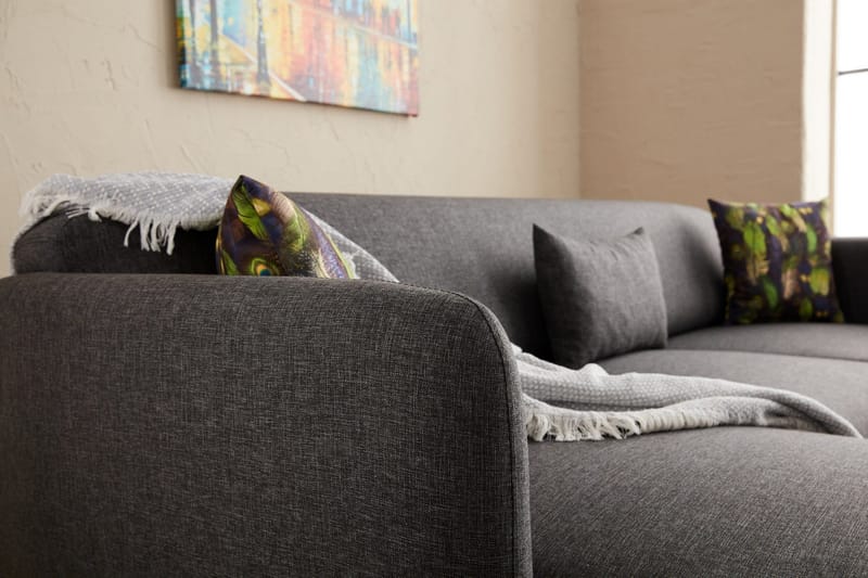 Wenus Divanbäddsoffa 3-sits - Antracit - Möbler - Vardagsrum - Bäddsoffor - Hörnbäddsoffa