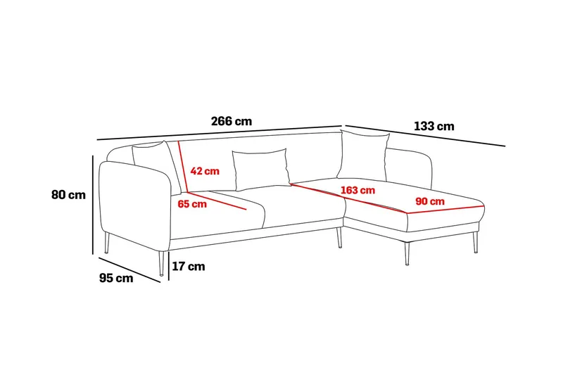 Wenus Divanbäddsoffa 3-sits - Beige - Möbler - Vardagsrum - Soffor - Divansoffa & schäslong