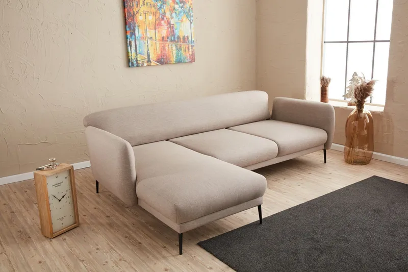 Wenus Divanbäddsoffa 3-sits - Beige - Möbler - Vardagsrum - Soffor - Divansoffa & schäslong