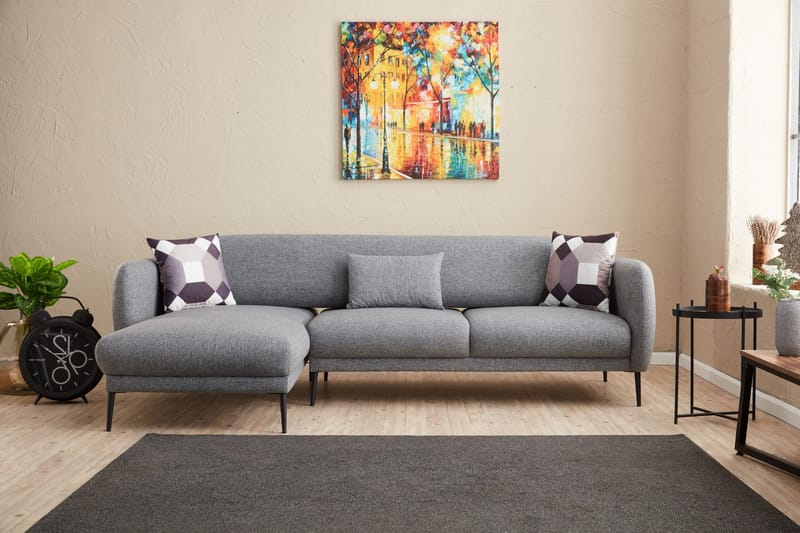 Wenus Divanbäddsoffa 3-sits, Grå