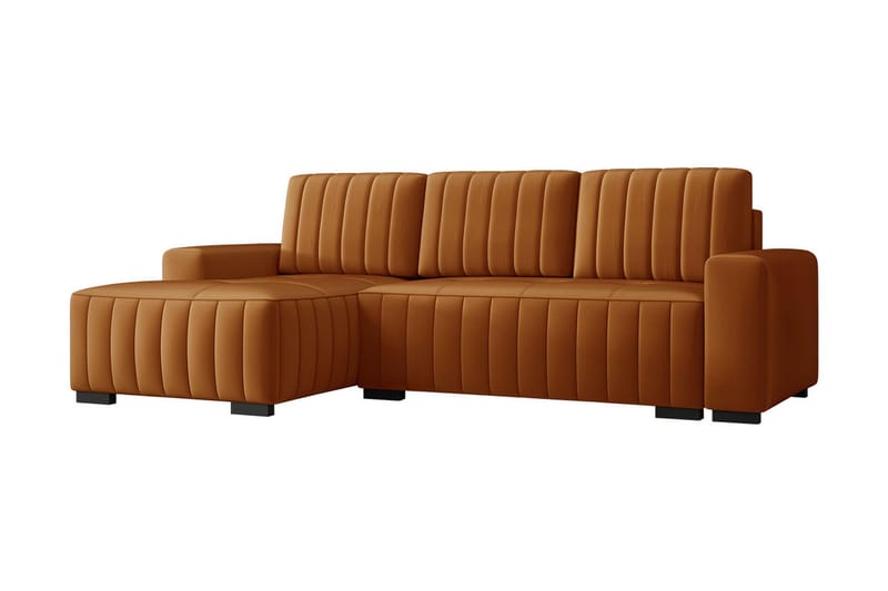WESP 4-sits Bäddsoffa Vänster - Brun - Möbler - Vardagsrum - Bäddsoffor