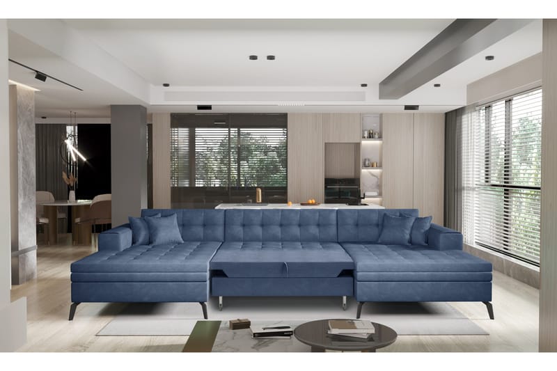 Wheatland U-bäddsoffa Dubbeldivan Beige - Möbler - Vardagsrum - Bäddsoffor - U bäddsoffa