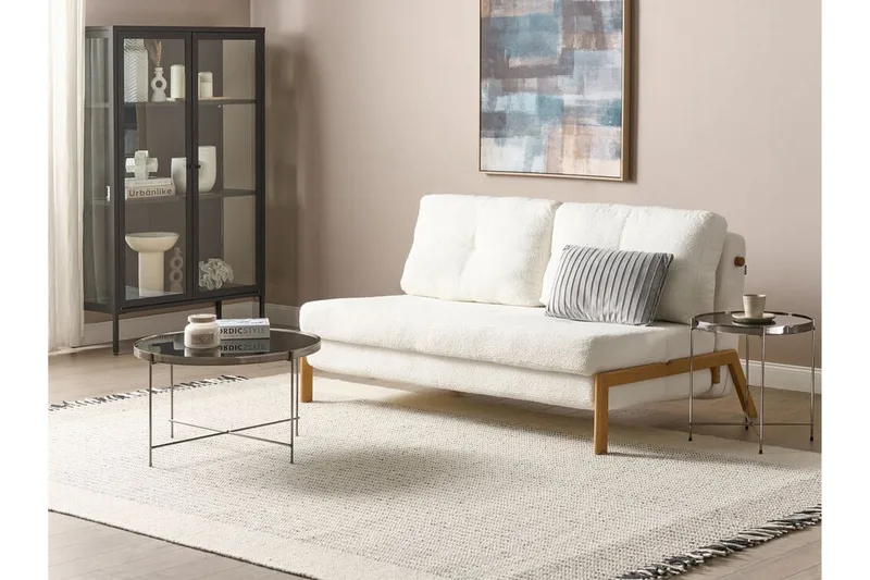 Wigwig Bäddsoffa 2-sits - Vit/Ljust trä - Möbler - Vardagsrum - Bäddsoffor