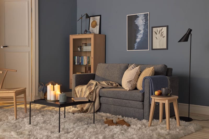 Willhelm Liten Bäddsoffa 2-sits 160 cm Bred - Grå / Ljusgrå - Möbler - Vardagsrum - Bäddsoffor