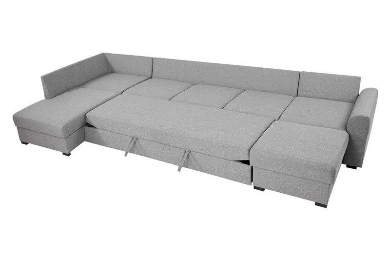 Wilma 6-sits Bäddsoffa - Grå - Möbler - Vardagsrum - Bäddsoffor - U bäddsoffa