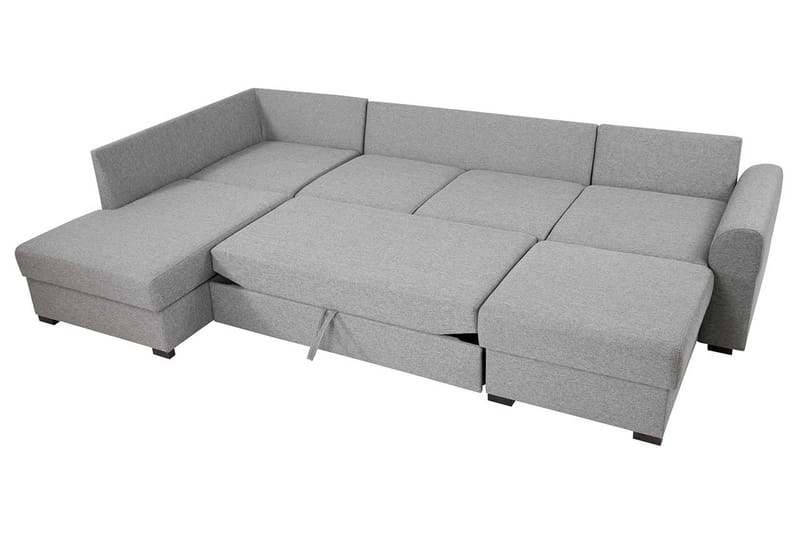 Wilma 6-sits Bäddsoffa - Grå/Vit - Möbler - Vardagsrum - Bäddsoffor - U bäddsoffa