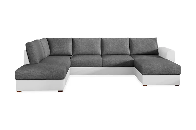 Wilma 6-sits Bäddsoffa - Grå/Vit - Möbler - Vardagsrum - Bäddsoffor - U bäddsoffa