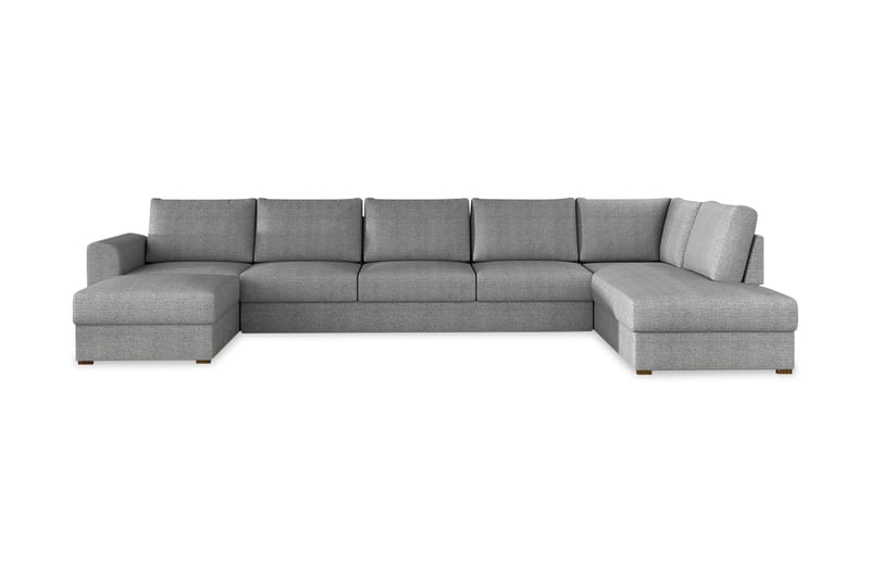 Wilma Bäddsoffa 141x340 cm med Förvaring i Tyg, Grå