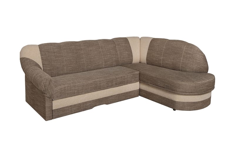 WINCHCESTER Hörnbäddsoffa - Brun - Möbler - Vardagsrum - Bäddsoffor - Hörnbäddsoffa
