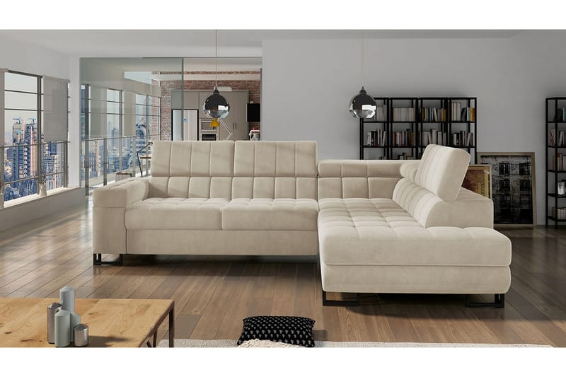 WRESSLE 5-sits Bäddsoffa - Beige - Möbler - Vardagsrum - Bäddsoffor