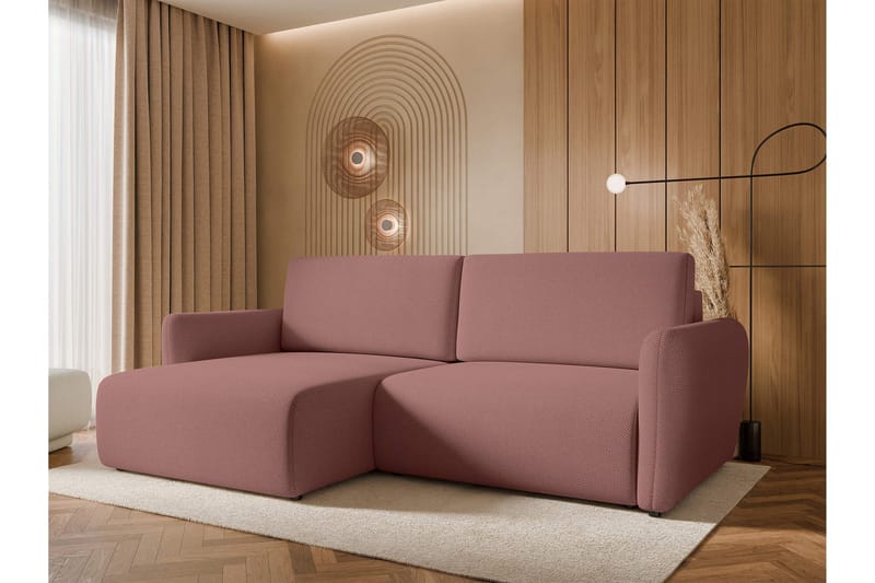 Wymer Bäddsoffa m. Divan 2-sits - Rosa - Möbler - Vardagsrum - Bäddsoffor