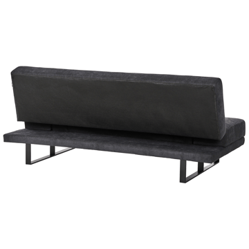 York 2-sits Längsbäddad Fällbar Bäddsoffa 105x190 cm i Chenille - Antracit - Möbler - Vardagsrum - Bäddsoffor - 2-sits bäddsoffa