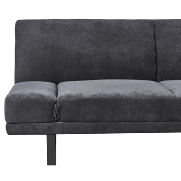 York 2-sits Längsbäddad Fällbar Bäddsoffa 105x190 cm i Chenille - Antracit - Möbler - Vardagsrum - Bäddsoffor - 2-sits bäddsoffa