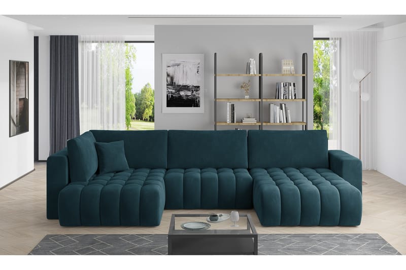 Yorktown U-bäddsoffa Divan Höger - Grå - Möbler - Vardagsrum - Bäddsoffor - U bäddsoffa