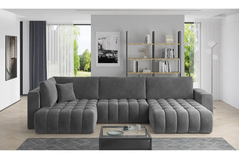 Yorktown U-bäddsoffa Divan Höger - Guld - Möbler - Vardagsrum - Bäddsoffor - U bäddsoffa