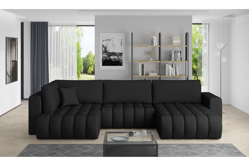 Yorktown U-bäddsoffa Divan Höger - Mörkbeige - Möbler - Vardagsrum - Bäddsoffor - U bäddsoffa