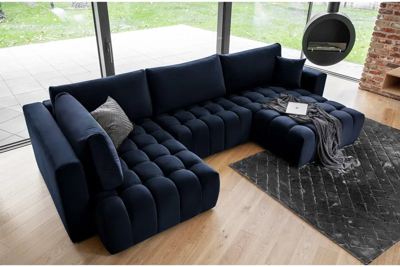 Yorktown U-bäddsoffa Divan Höger - Mörkgrå - Möbler - Vardagsrum - Bäddsoffor - U bäddsoffa