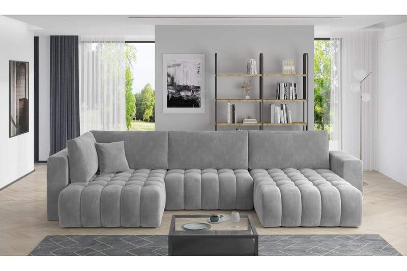 Yorktown U-bäddsoffa Divan Höger - Mörkgrå - Möbler - Vardagsrum - Bäddsoffor - U bäddsoffa