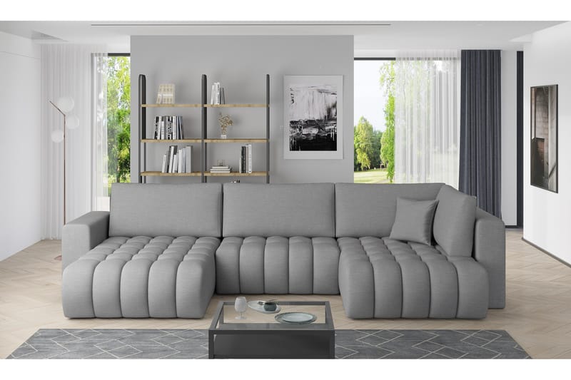 Yorktown U-bäddsoffa Divan Vänster - Ljusgrå - Möbler - Vardagsrum - Bäddsoffor - U bäddsoffa