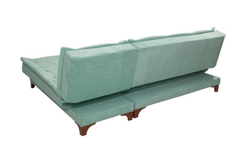 ZAGURSKI Bäddsoffa med Divan Höger Grön - Möbler - Vardagsrum - Bäddsoffor