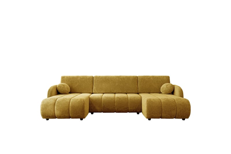 Zarania Bäddsoffa Dubbeldivan 3-sits, Gul