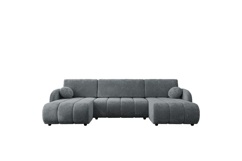 Zarania Bäddsoffa Dubbeldivan 3-sits - Svart - Möbler - Vardagsrum - Bäddsoffor - U bäddsoffa