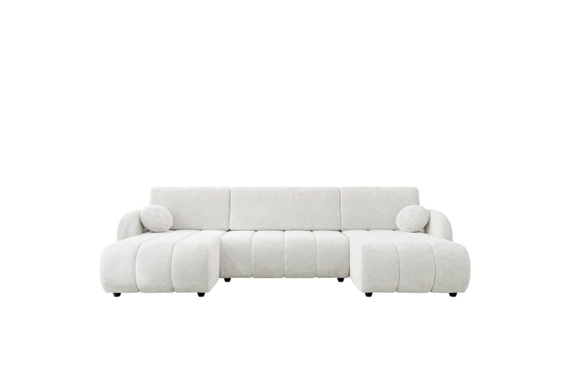 Zarania Bäddsoffa Dubbeldivan 3-sits - Vit - Möbler - Vardagsrum - Bäddsoffor - U bäddsoffa