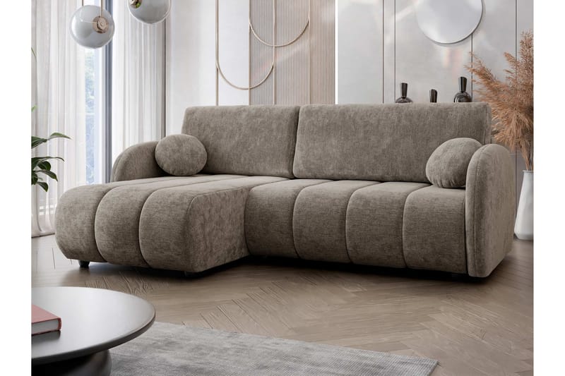Zarania Bäddsoffa m. Divan 3-sits - Brun - Möbler - Vardagsrum - Bäddsoffor