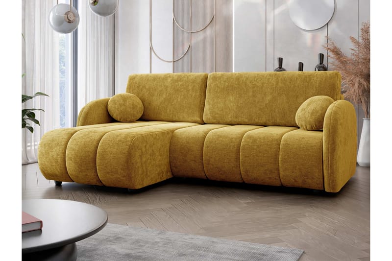 Zarania Bäddsoffa m. Divan 3-sits - Gul - Möbler - Vardagsrum - Bäddsoffor