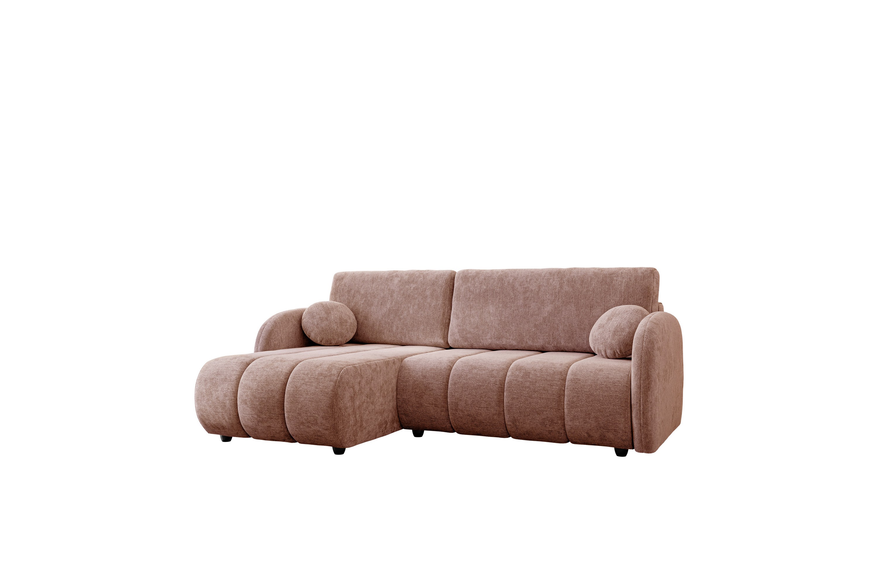 zarania bäddsoffa m. divan 3-sits - rosa