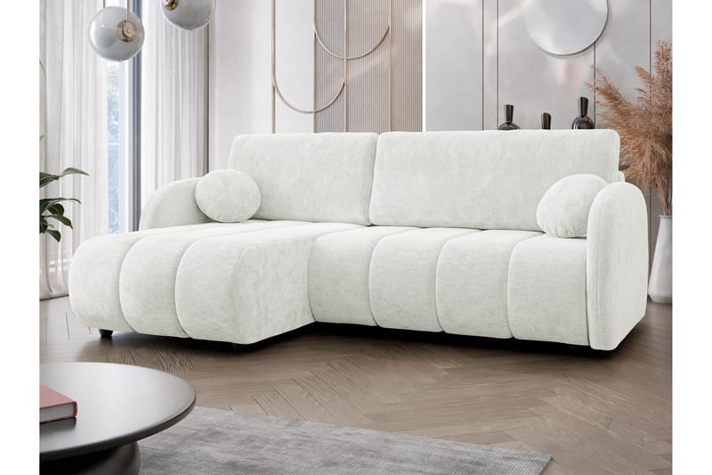 Zarania Bäddsoffa m. Divan 3-sits - Vit - Möbler - Vardagsrum - Bäddsoffor