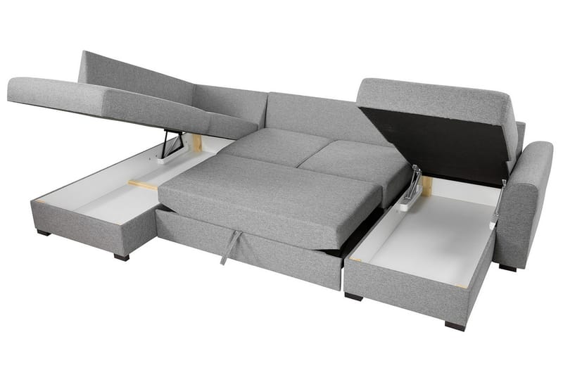 ZIVDA Bäddsoffa m. Divan och Schäslong - Möbler - Vardagsrum - Bäddsoffor - U bäddsoffa