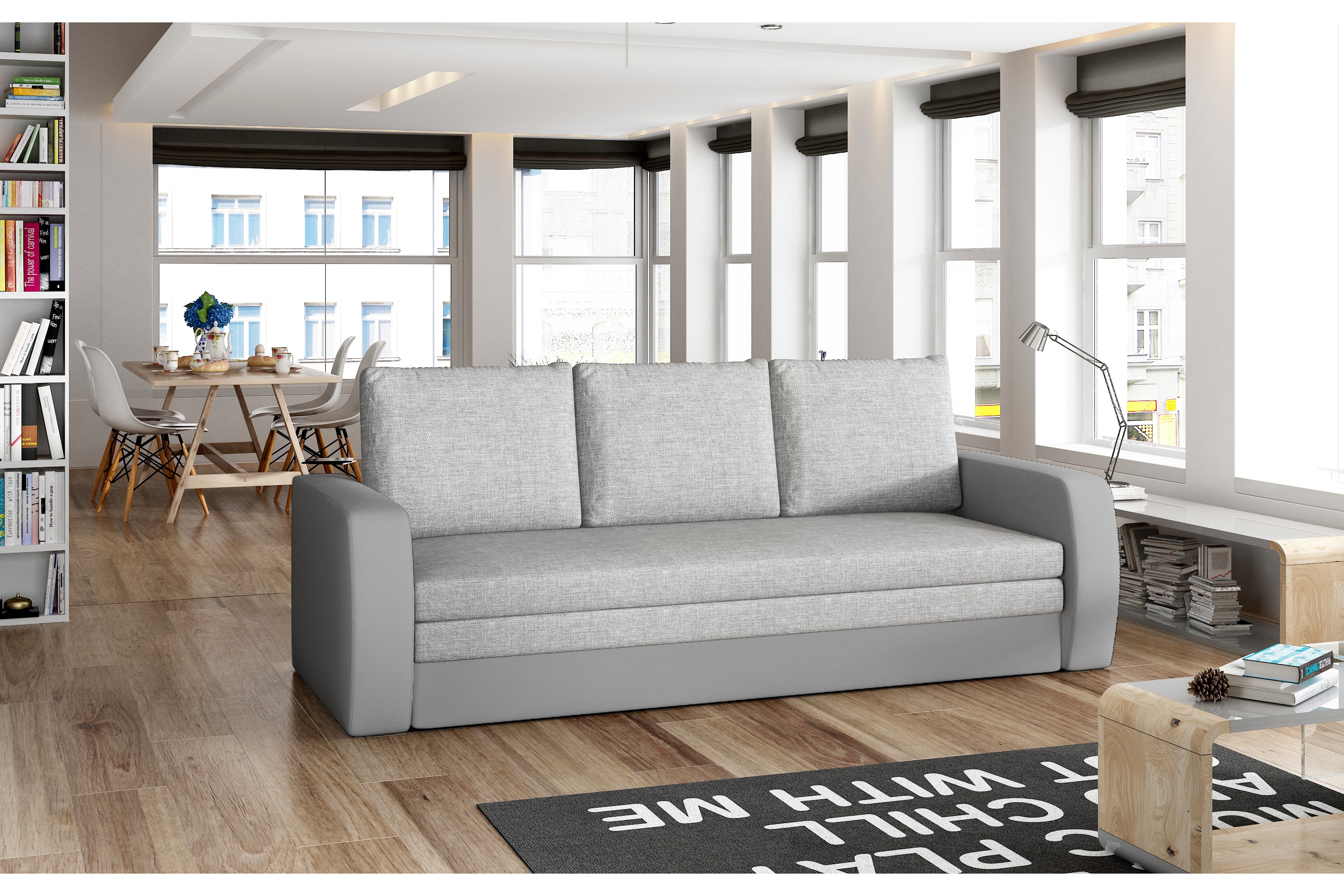 zollo bäddsoffa grå -