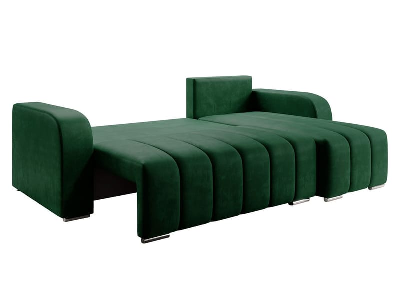 Zulueta 3-sits Bäddsoffa med divan - Lambi 03 (grå) - Möbler - Vardagsrum - Bäddsoffor - Hörnbäddsoffa