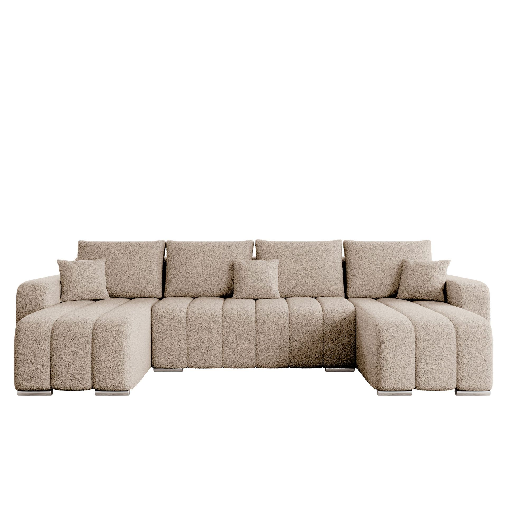 Zulueta 4-sits B&auml;ddsoffa med dubbeldivan - beige