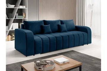 Zulueta 4-sits Bäddsoffa Vänster - Blå - Möbler - Vardagsrum - Bäddsoffor